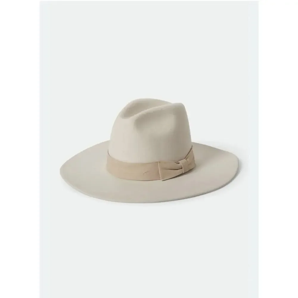 Patina Cream Wool Fedora Western Hat Handcrafted Wide Brim Small - Picture 3 of 8